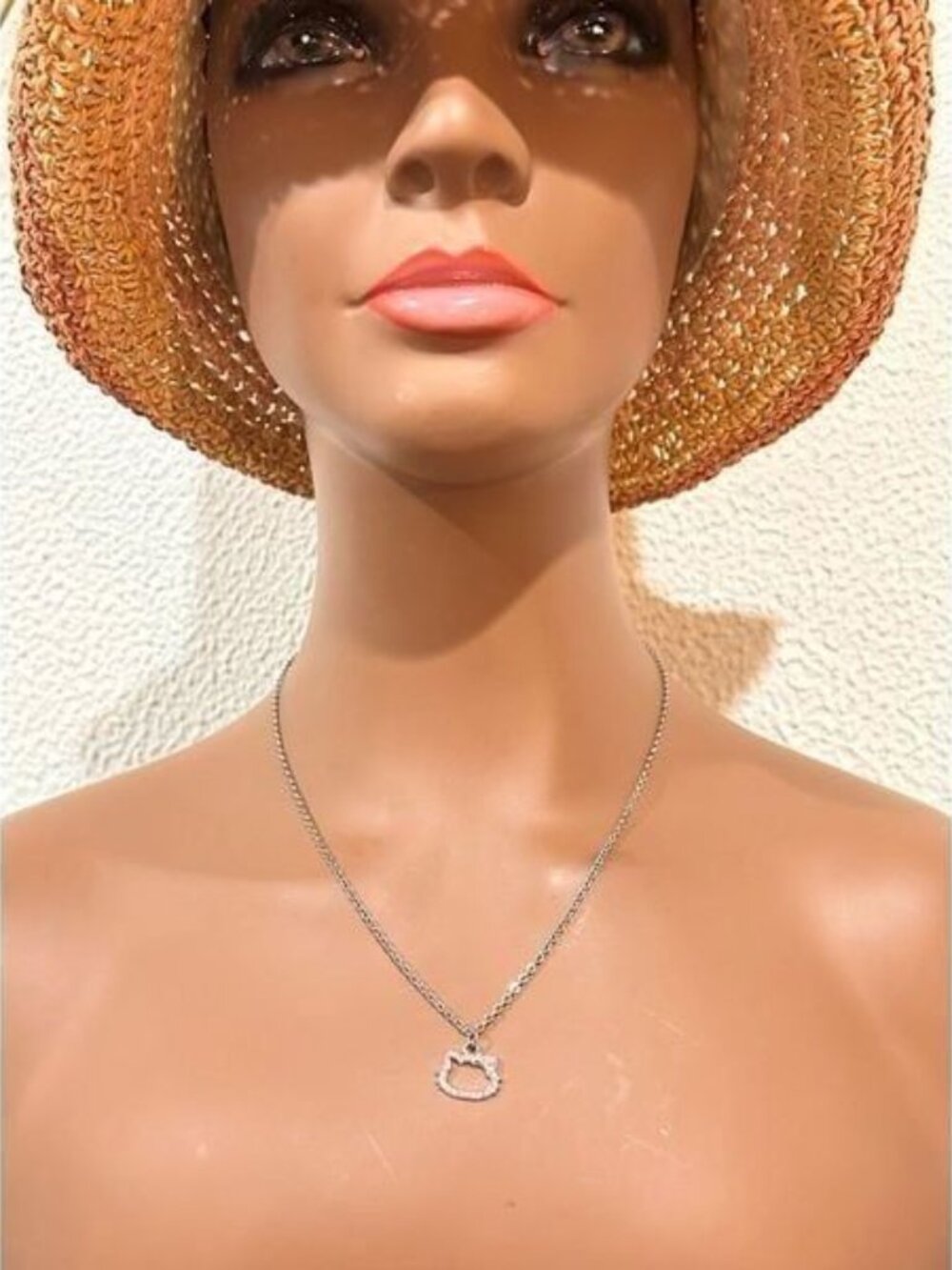 Hello Kitty Pink Rhinestones‎ Necklace (n3) - Picture 2 of 2